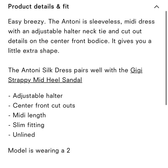 🌿|NWT| Reformation Antoni Silk Dress - Picture 15 of 16